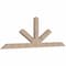 Ekena Millwork Saratoga Smooth Timber Gable Bracket, Douglas Fir, 108"W x 36"H x 3 1/2"D x 5 1/2"F, 8/12 Pitch GBW108X36X0406SAR00SDF - alternate 3